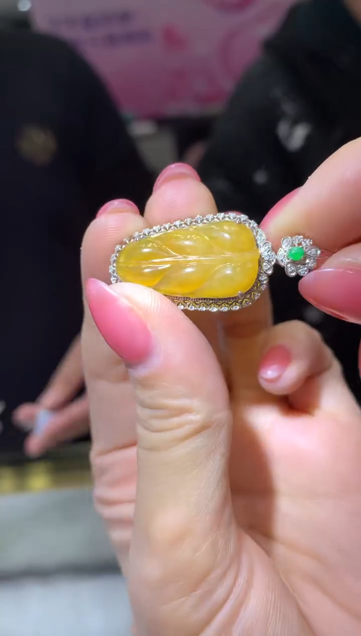 【闪购商品】翡翠颈饰18K金镶嵌|不退不换