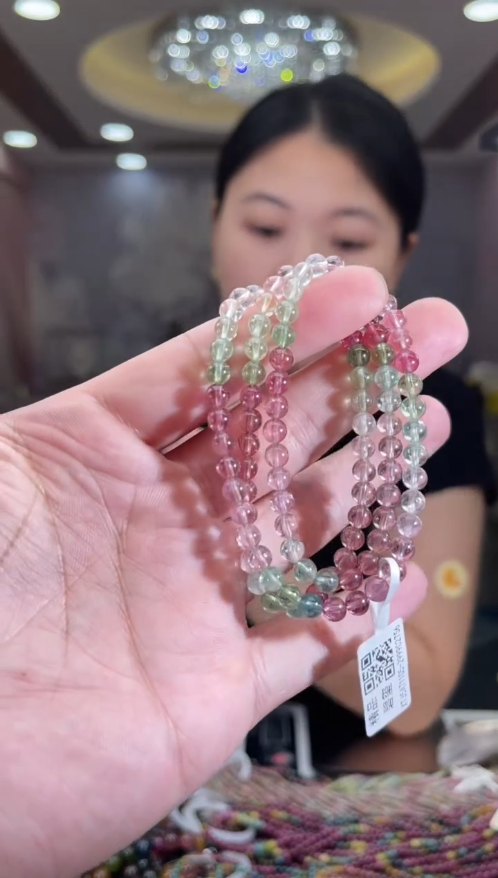 /未镶嵌碧玺5mm+碧玺多圈多样性发货