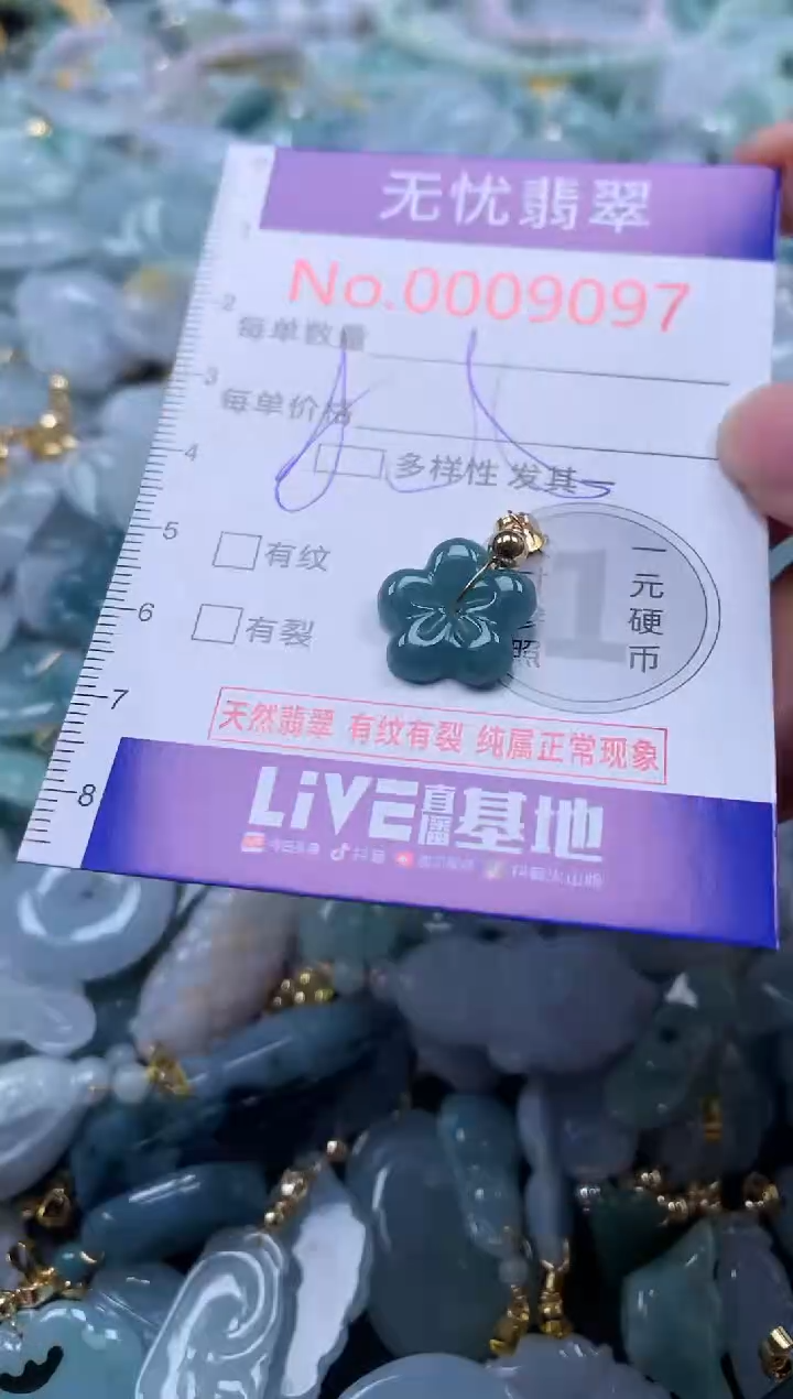 翡翠未镶嵌吊坠(不含链)9097