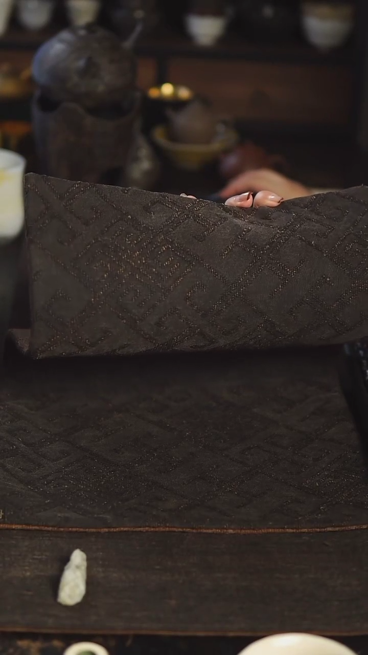 几席之上 香云纱茶席28*50