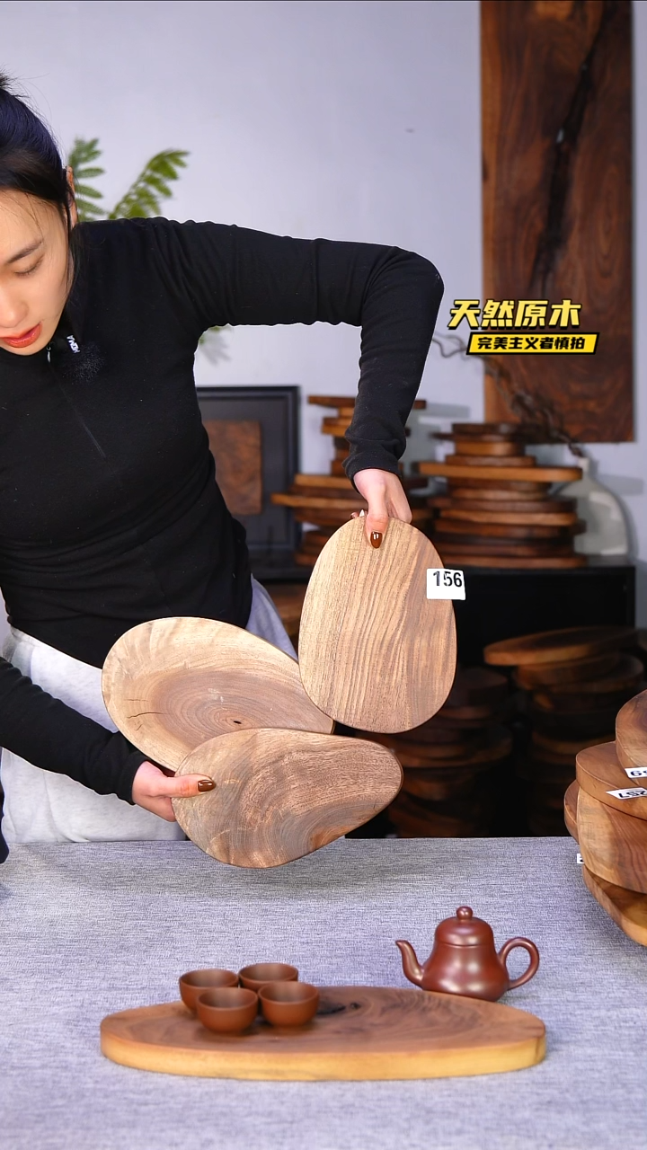 木北美黑胡桃原木.干裂疤结不属于商品质量问题完美主义者慎拍
