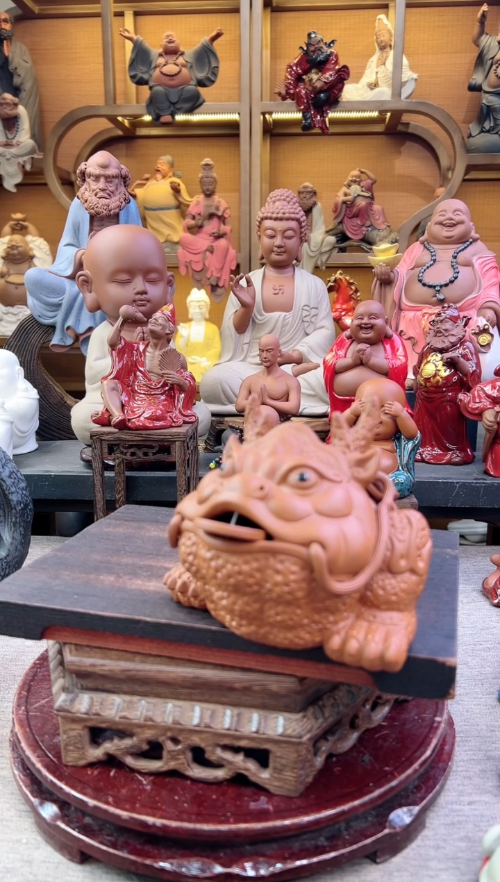 紫砂茶宠器闵紫砂茶宠摆件