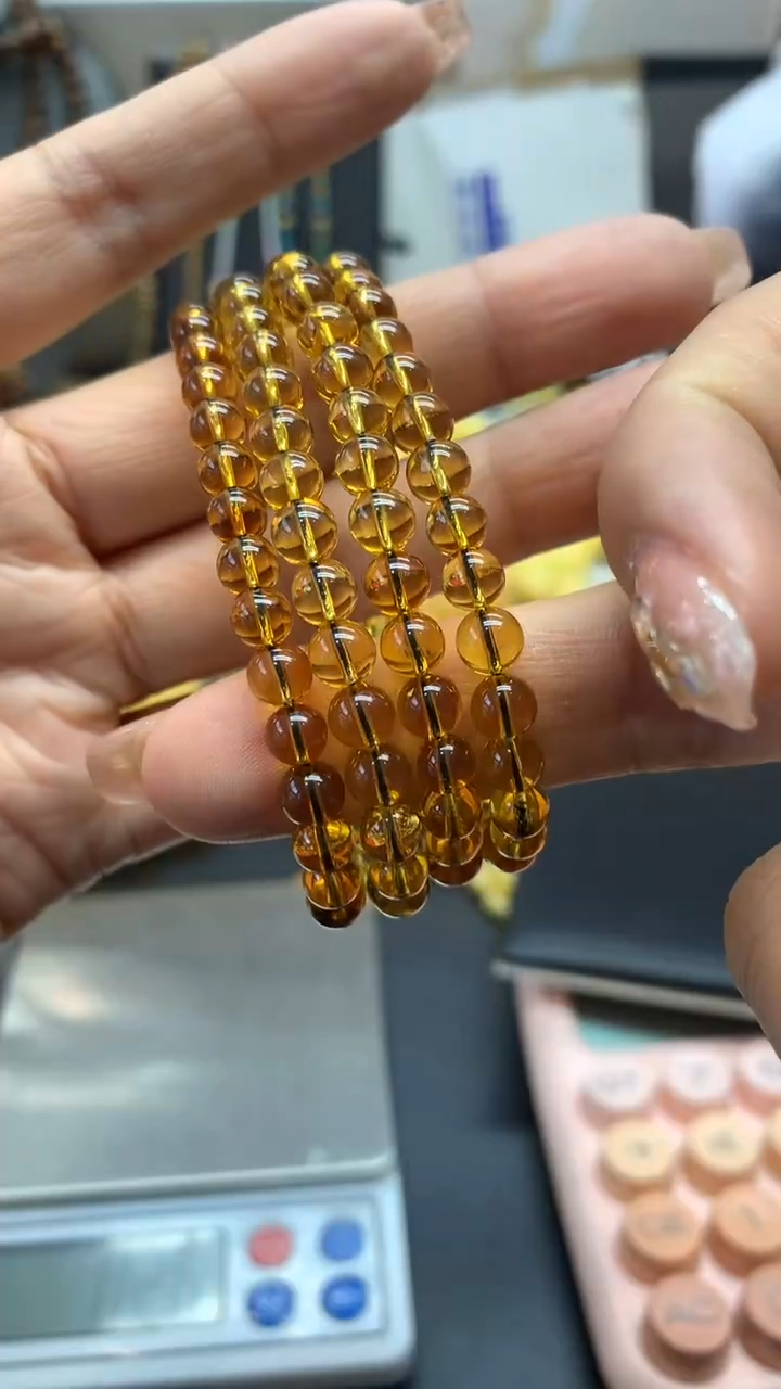 【闪购商品】琥珀珠宝奇石未镶嵌289多样性发其一手串