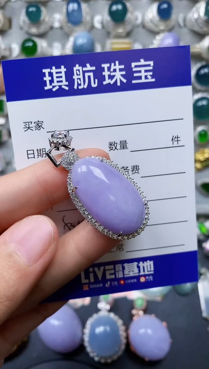 【闪购商品】翡翠颈饰银S925镶嵌0525