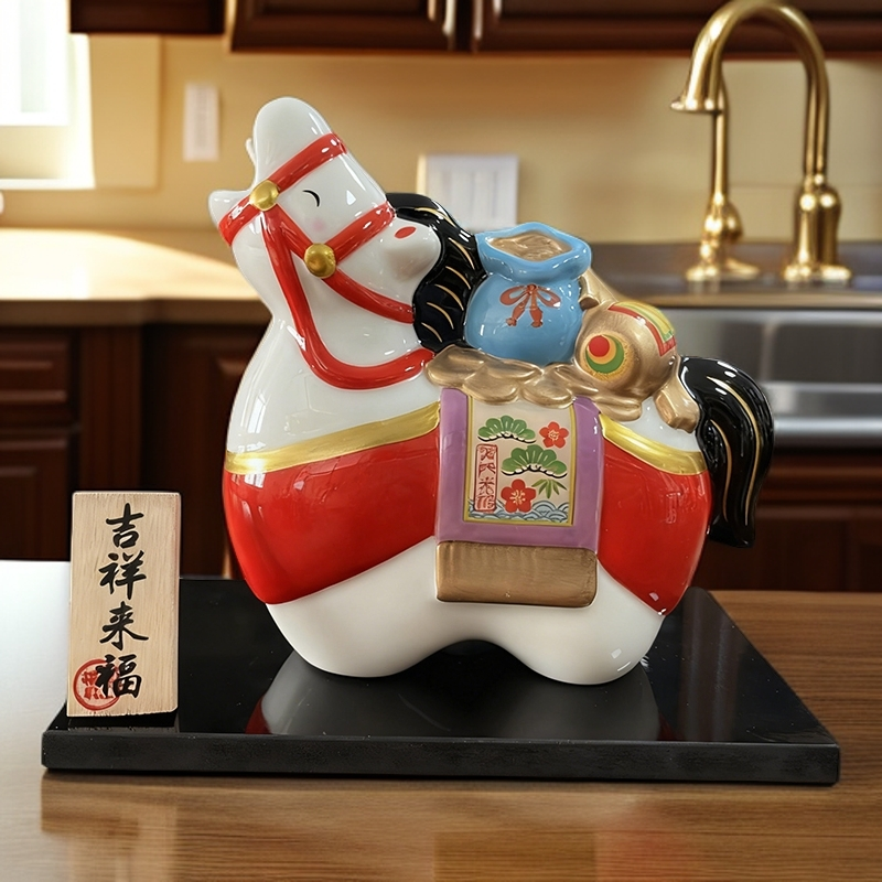 2026年马年摆件企业商务礼物文创礼品家具装饰生肖摆件创意陶瓷