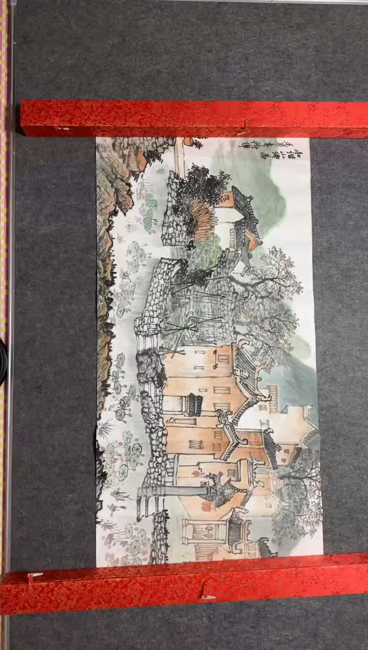 国画手绘8平尺左右