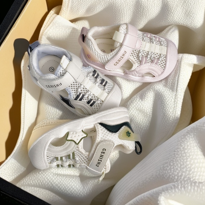 童鞋休闲风透气婴童魔术贴婴幼儿夏季软底防踢学步鞋