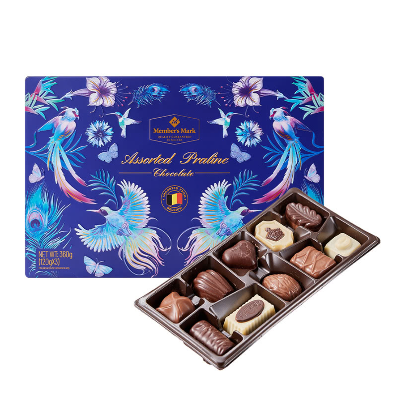 新品【山姆超市】比利时什锦巧克力制品 120g*3