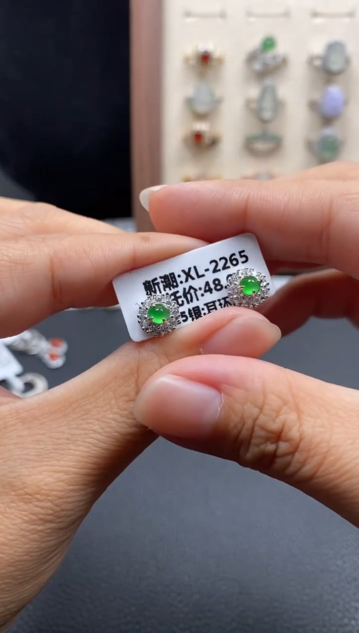 银S925镶嵌戒指翡翠111111