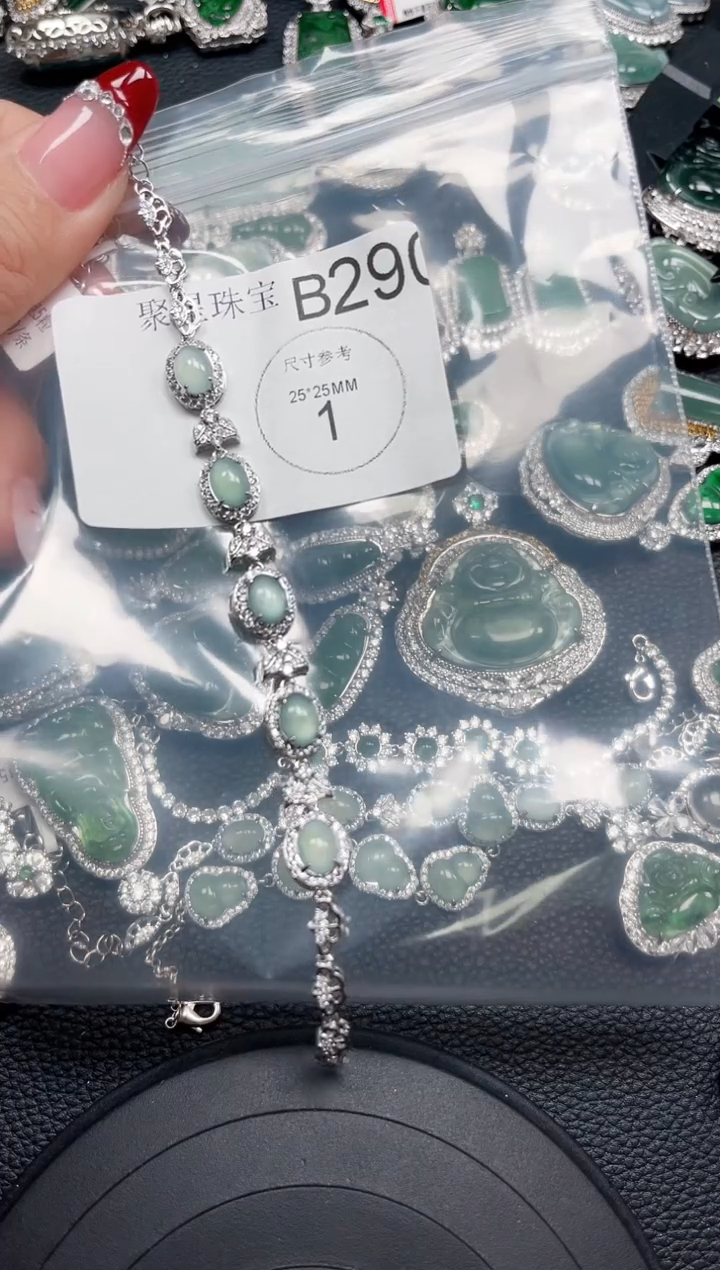 【闪购商品】翡翠颈饰未镶嵌赠皮绳290