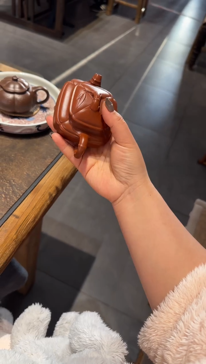 【闪购商品】紫砂茶壶双线竹鼓