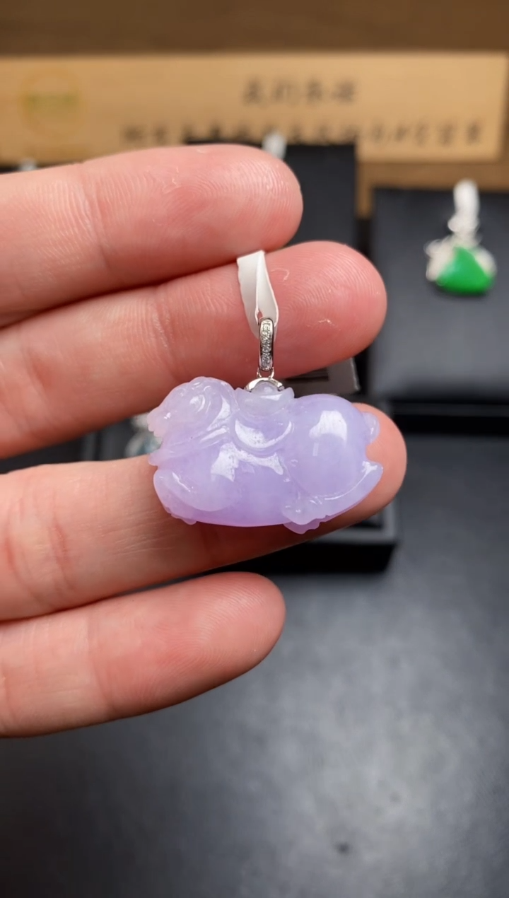 【闪购商品】翡翠颈饰18K金镶嵌翡翠