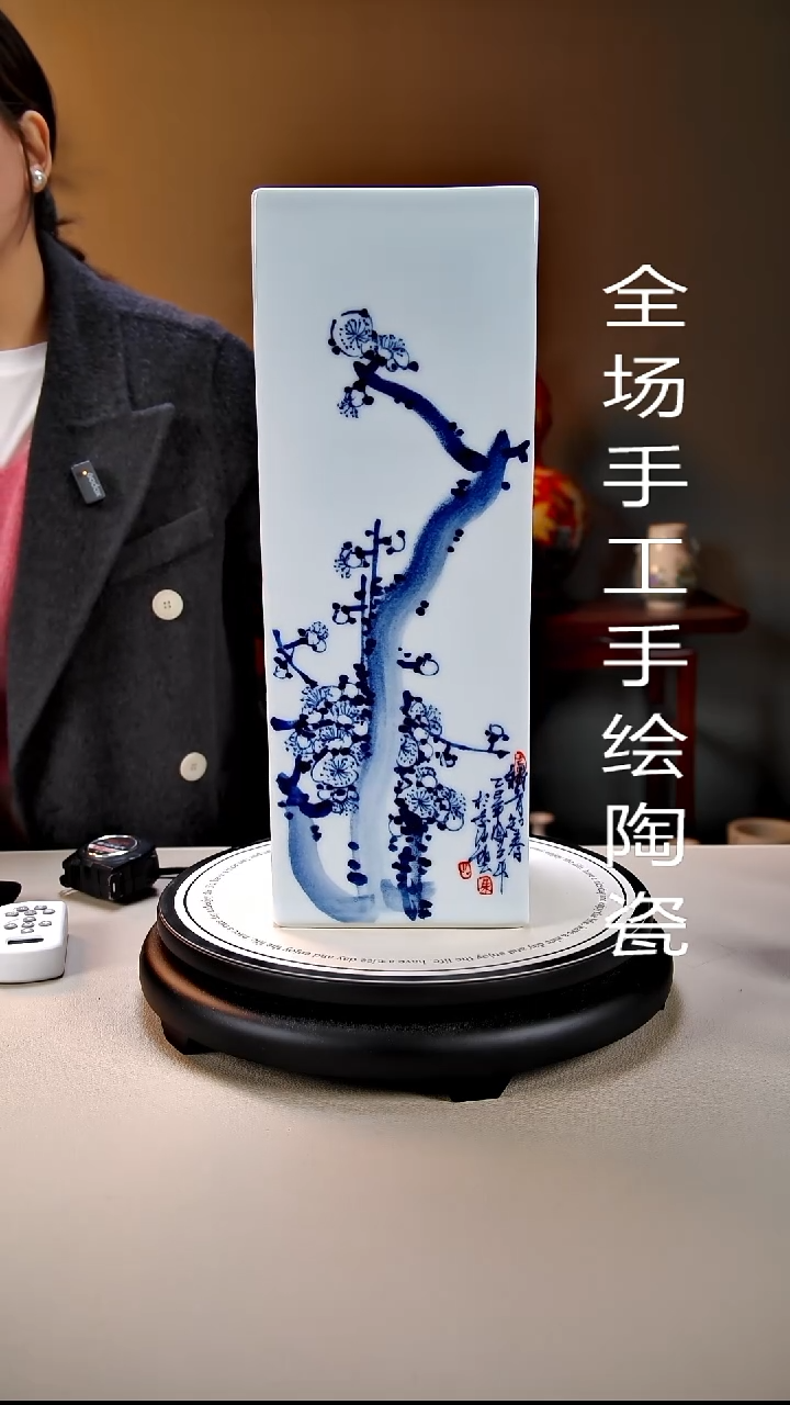 摆件陶景德镇手绘陶瓷17