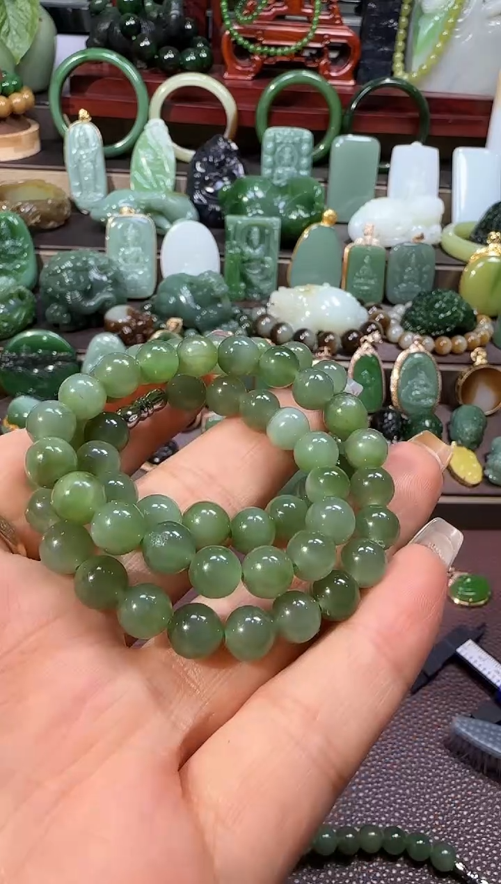 和田玉未镶嵌项链【宏钰0528】35