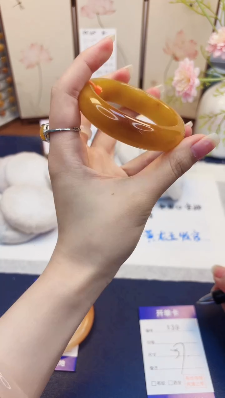 【闪购商品】石英质玉未镶嵌手镯139-财气镯-圈口57