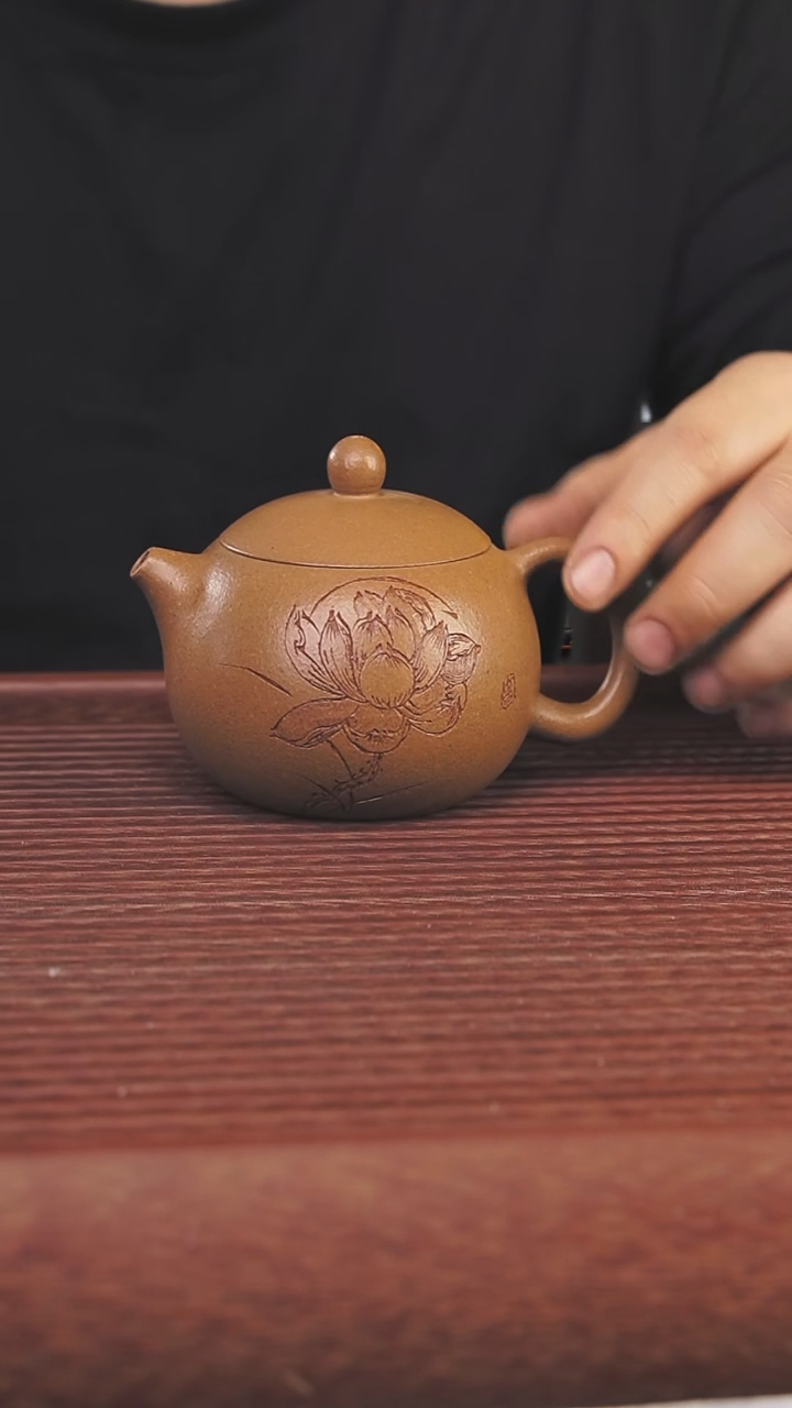 茶壶紫砂200cc顾氏手工紫砂