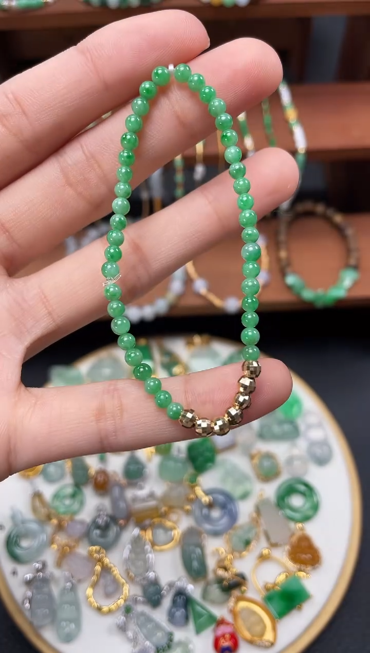 【闪购商品】翡翠套链未镶嵌一个   JK257