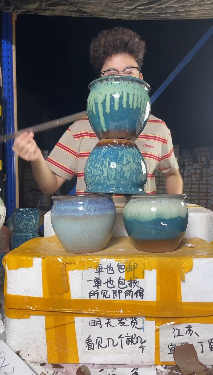 紫砂花盆紫砂花盆宜兴紫砂粗陶15*13