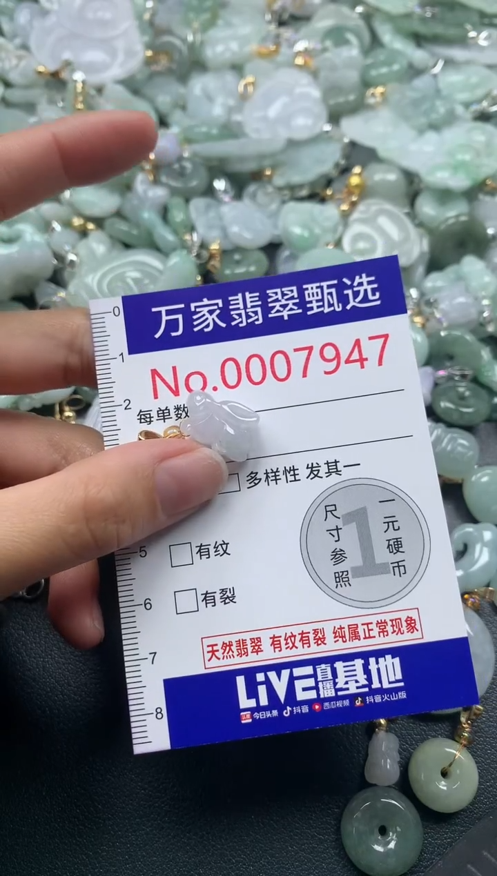 吊坠(不含链)未镶嵌翡翠7947