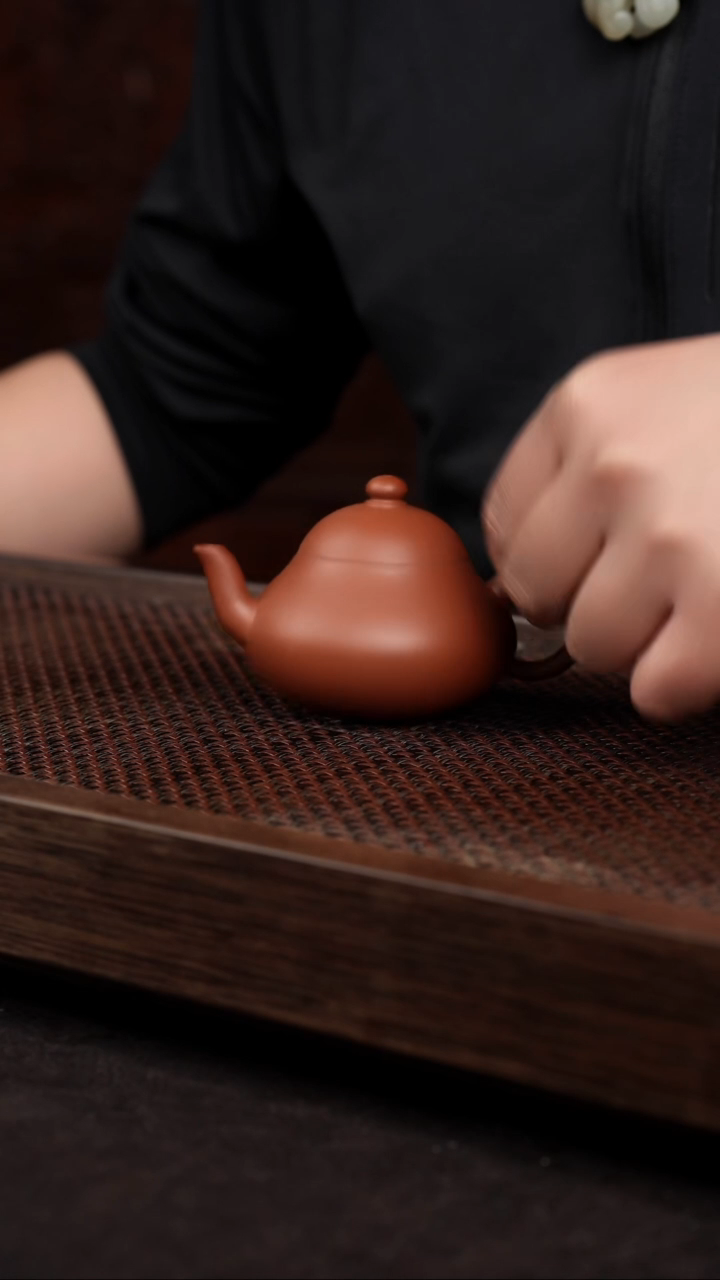 【闪购商品】紫砂茶壶朱泥矮梨