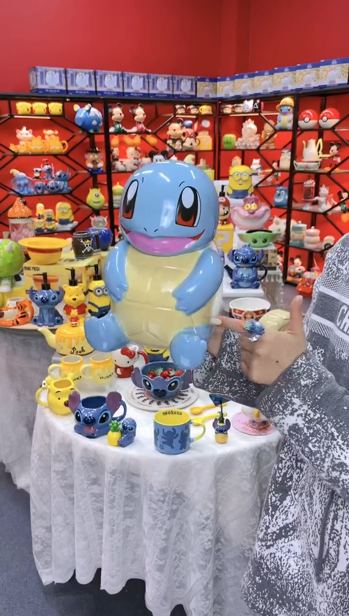 【闪购商品】.@@陶瓷杰尼龟储物罐