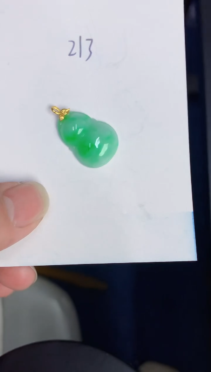 【闪购商品】翡翠颈饰18K金镶嵌000000000000