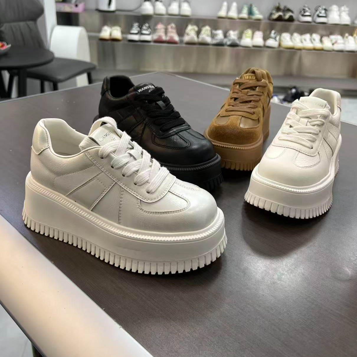 【格西新品】2026四季款女鞋休闲韩版运动厚底板鞋透气小白鞋学生春