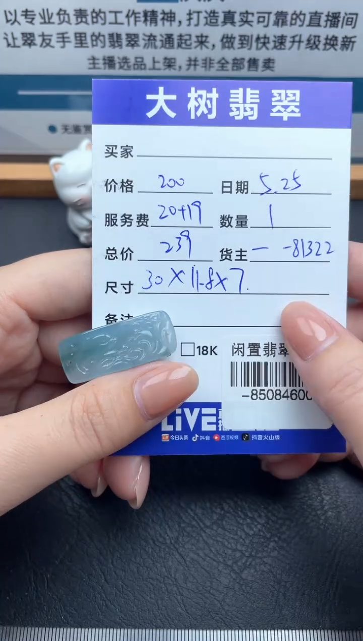 翡翠裸石未镶嵌挂件多人-85084600