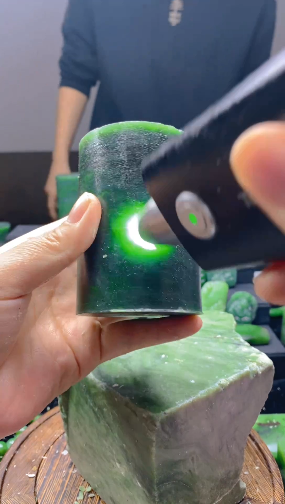 未镶嵌和田玉珠宝半成品1