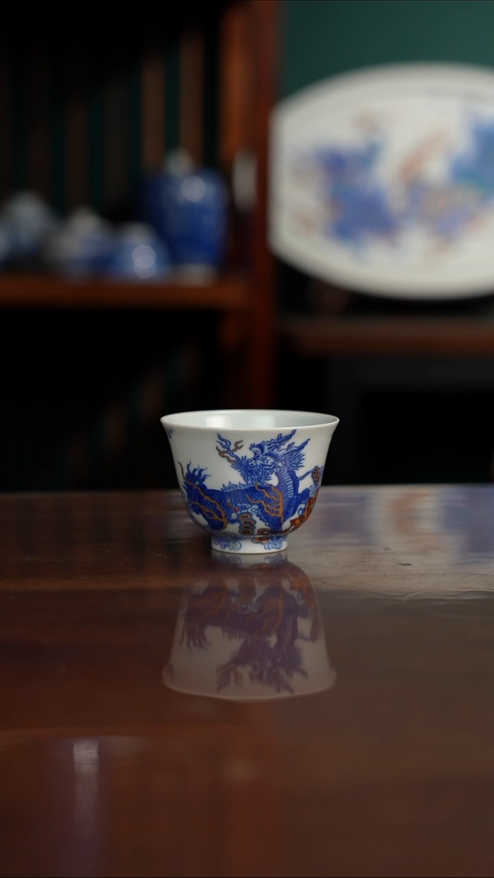 空山明月 新斗彩 麒麟