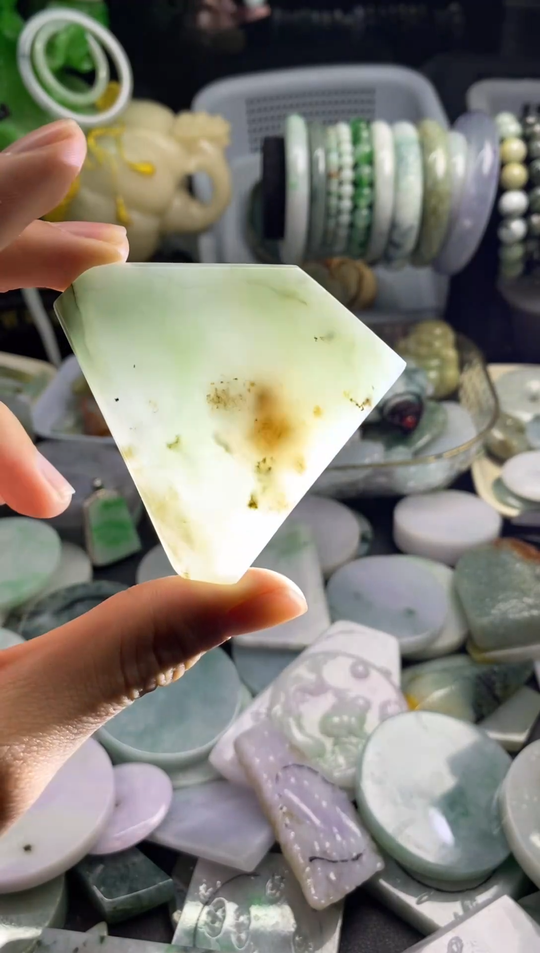 散珠翡翠A货翡翠