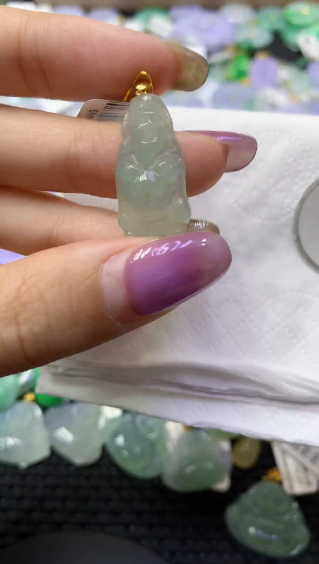 颈饰未镶嵌翡翠天然缅甸翡翠A货