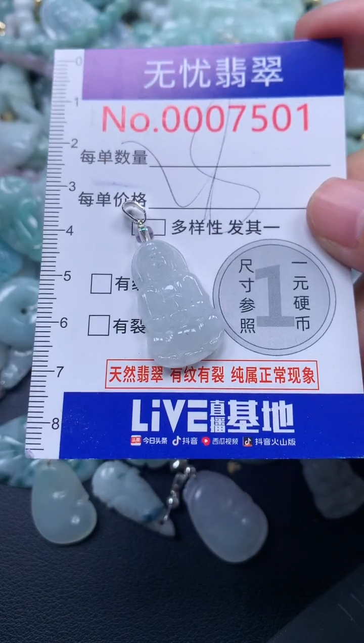 颈饰未镶嵌翡翠7501