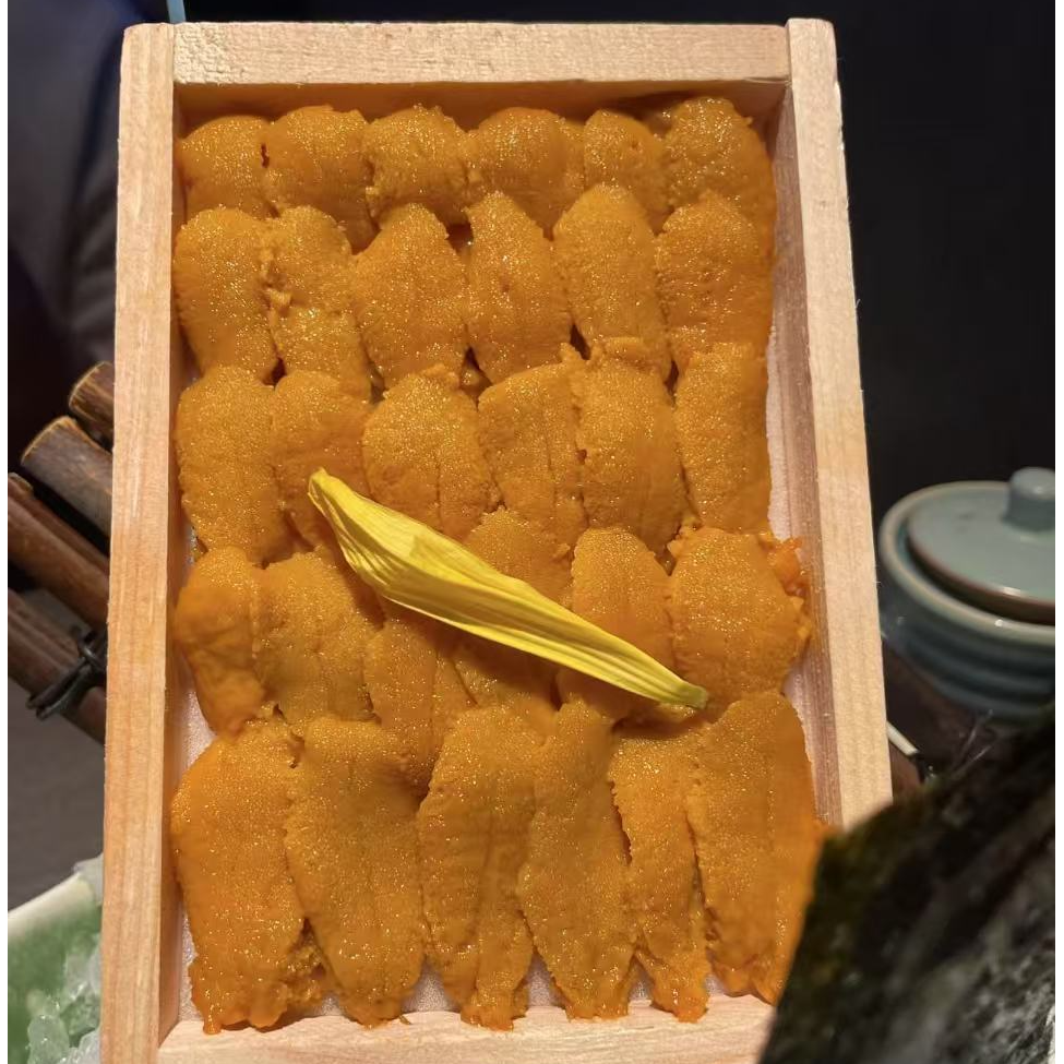 【渔夫海鲜】大连马粪海胆刺身 紫胆木盒装 解冻即食