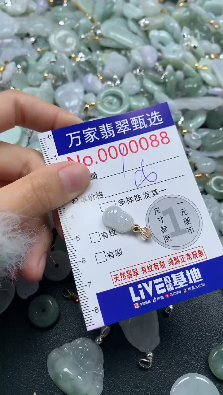 吊坠(不含链)未镶嵌翡翠0088