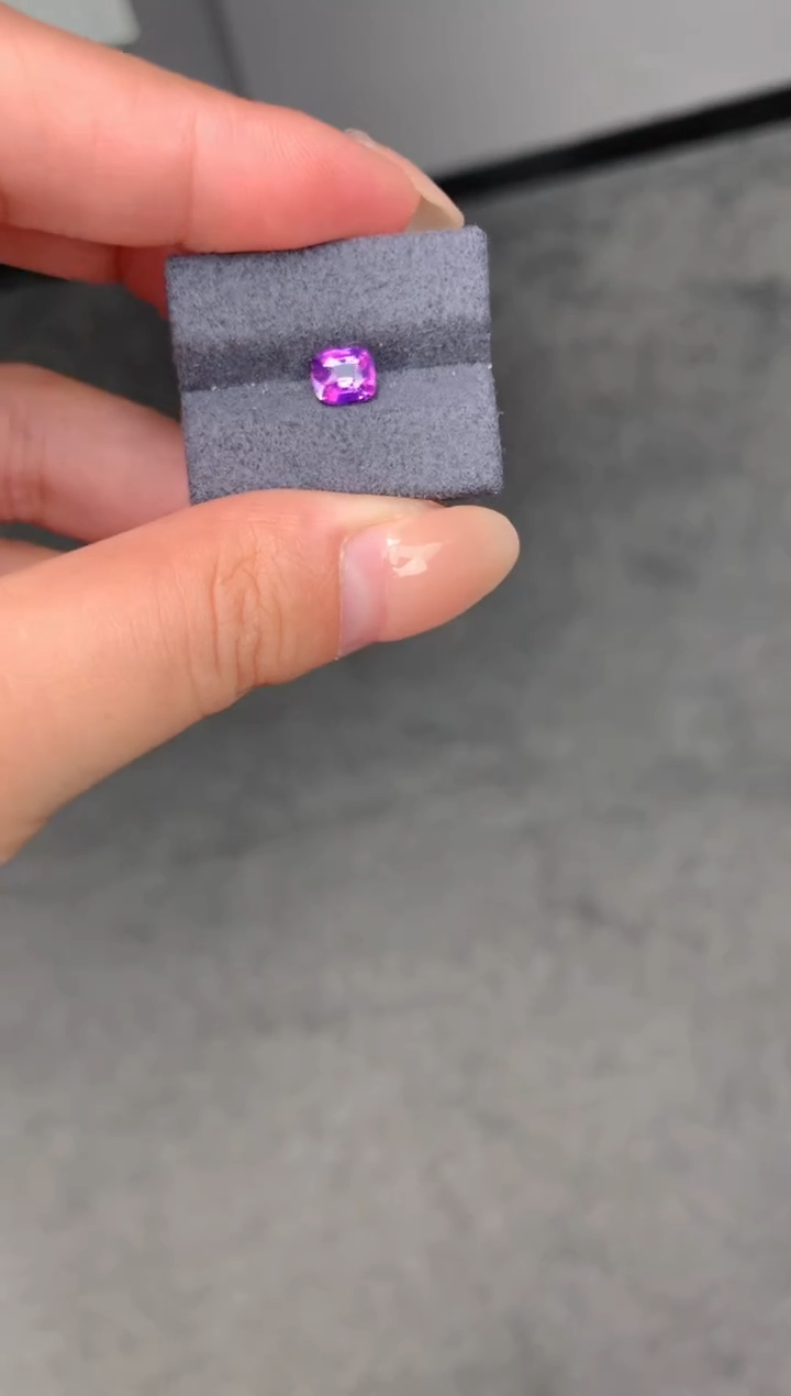 【闪购商品】彩色蓝宝石裸石未镶嵌1ct无烧紫蓝宝