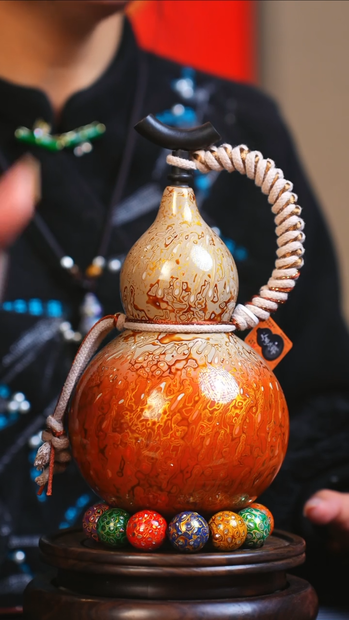 【闪购商品】JS116大师姐臻选非遗大漆酒葫芦