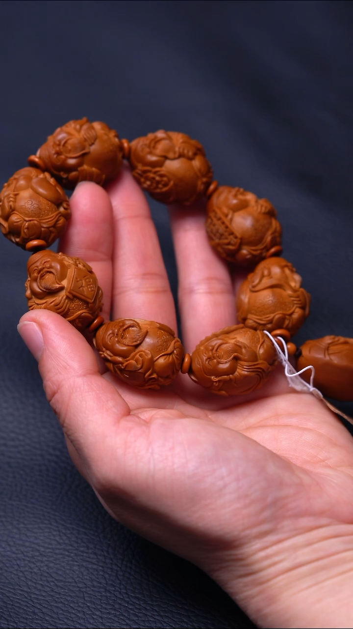 【闪购商品】橄榄核手串/手链八宝财神