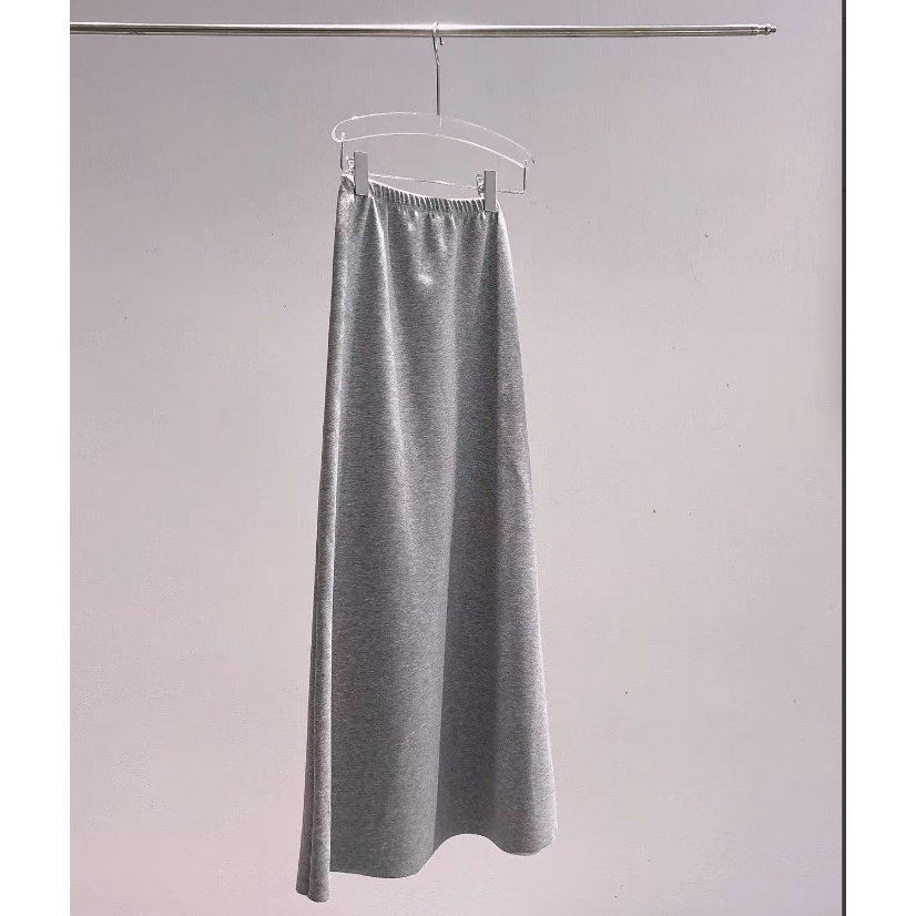 NO退NO换 鑫燃KIKI  百搭显瘦时尚设计款纯色半身裙  253016  JCC