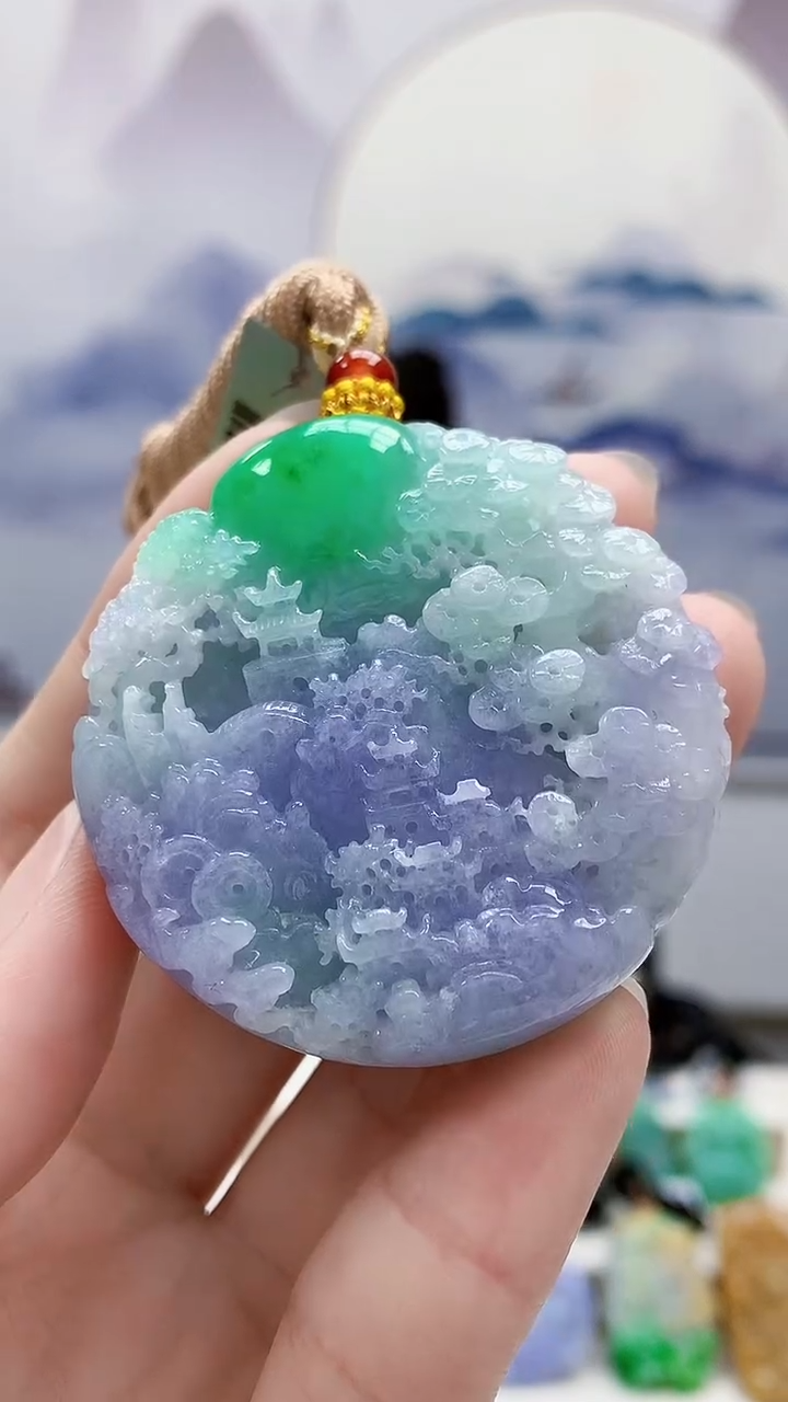 未镶嵌定制翡翠5160ry-毛货挂件82