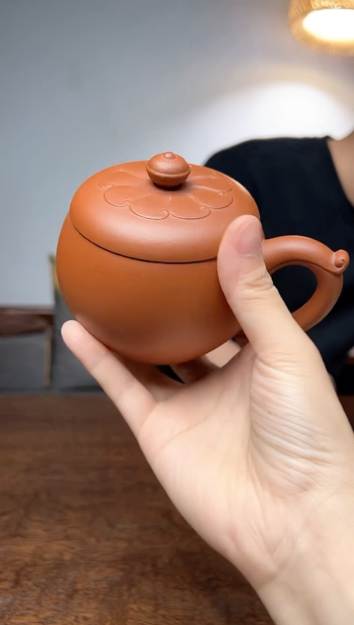 茶杯紫砂香*儿朱泥盖杯盖杯