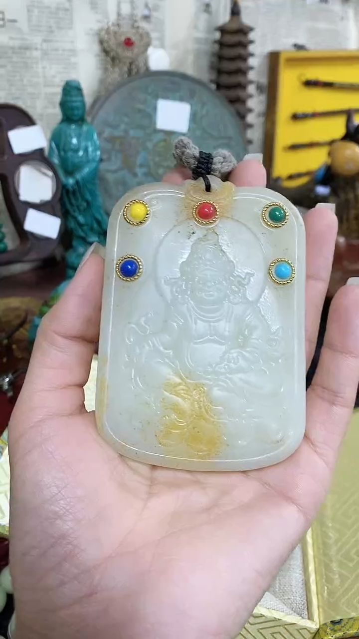 【闪购商品】和田玉车挂未镶嵌主播推荐主播推荐