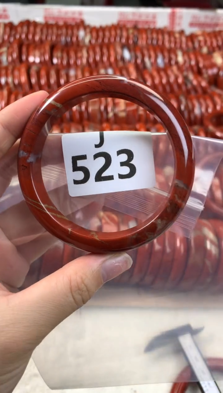 【闪购商品】碧石红碧石手镯J未镶嵌523-60