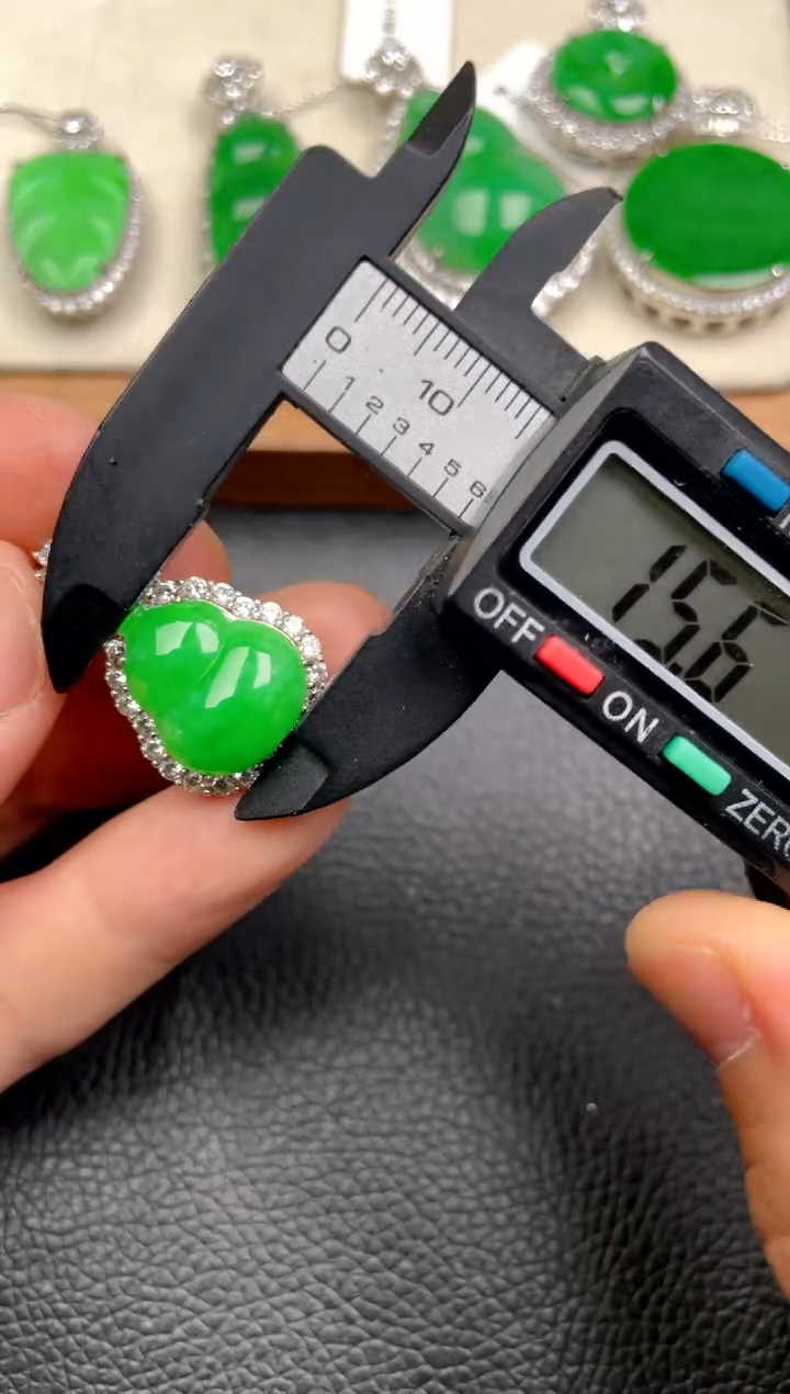 翡翠银S925镶嵌吊坠(不含链)吊坠