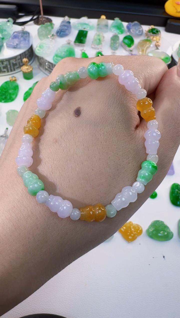 手链翡翠未镶嵌缅甸A货翡翠
