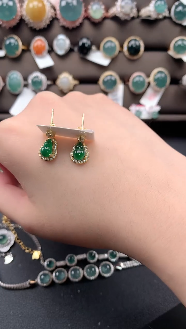 【闪购商品】翡翠戒指银S925镶嵌52141