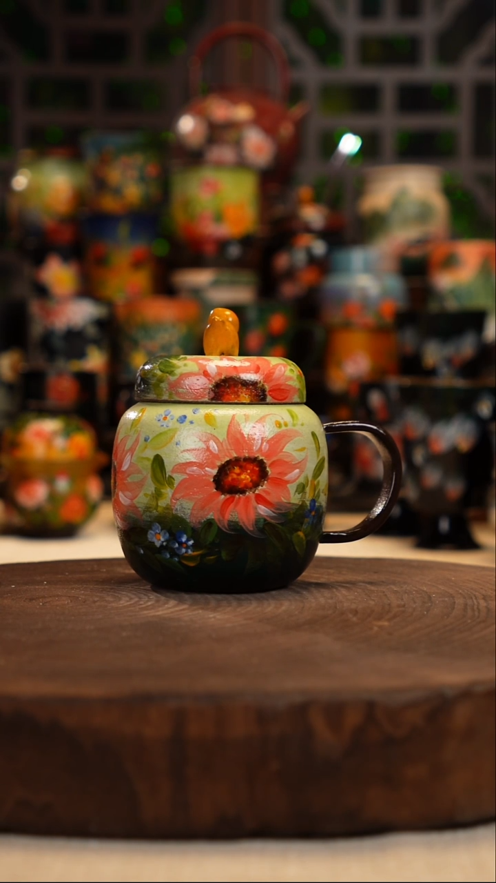 油画   釉下彩   杯子