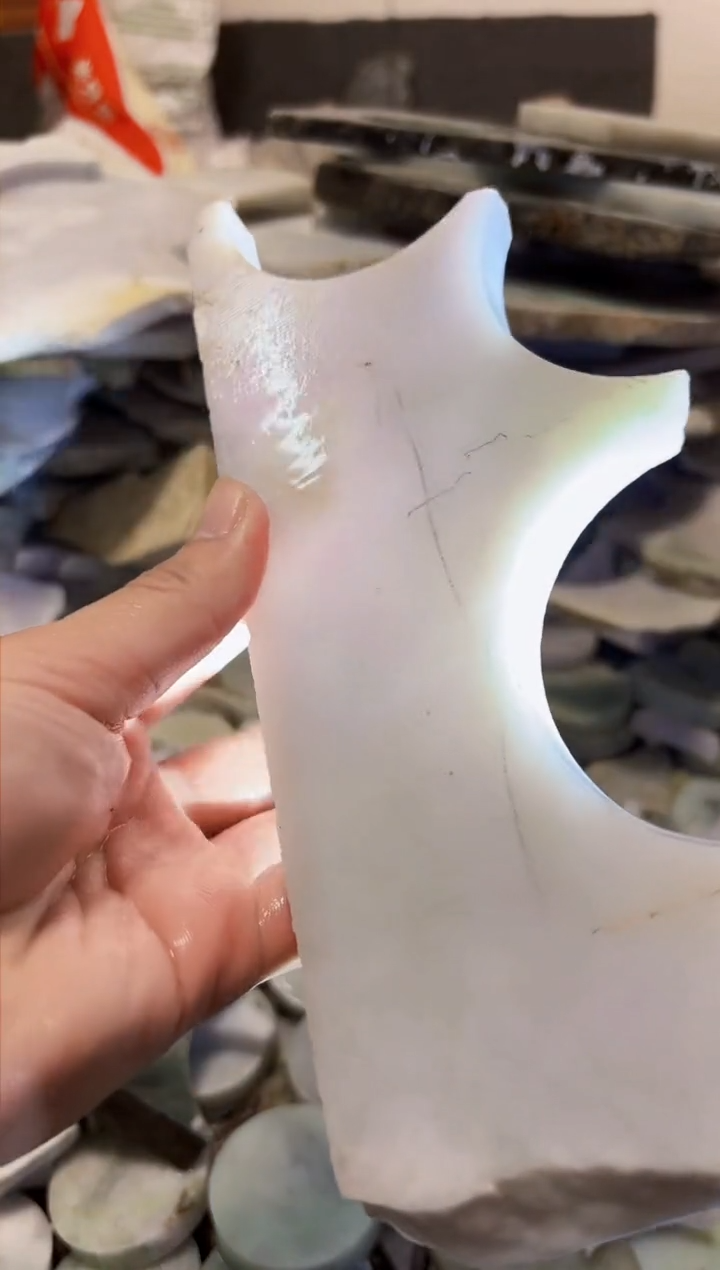 【闪购商品】翡翠颈饰未镶嵌A货白谭1578