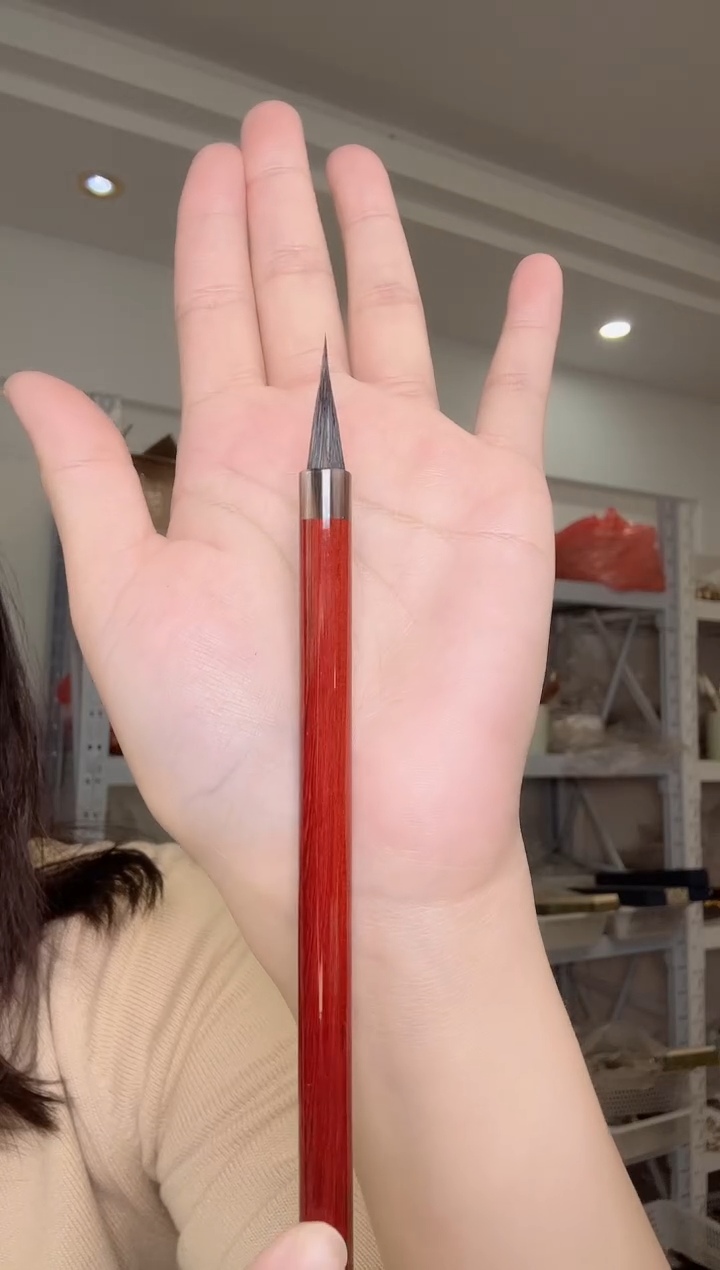 红木牛角斗直筒花兔尖出锋2.4