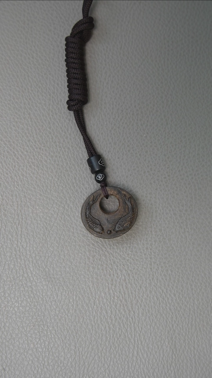 【闪购商品】沉香吊坠5.2g正区达拉干软丝 连年有鱼